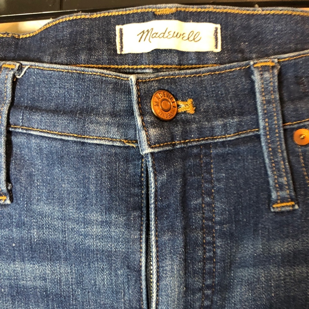 Madewell Skinny High Rise Blue Denim Jeans. Size 31 - Picture 4 of 10